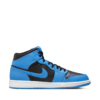 Air Jordan 1 Mid University Blue and Black