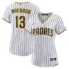 Jerseys Women’s San Diego Padres Manny Machado Nike White/Brown Home Replica
