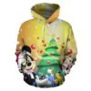 Disney Mickey Christmas Tree Unisex 3D Hoodie