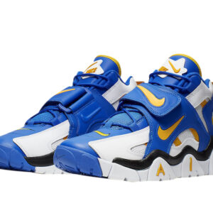 Air Barrage Mid White Laser Orange