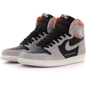 Jordan 1 Retro High Neutral Grey Hyper Crimson