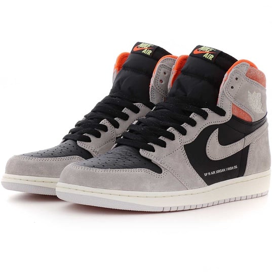 Jordan 1 Retro High Neutral Grey Hyper Crimson